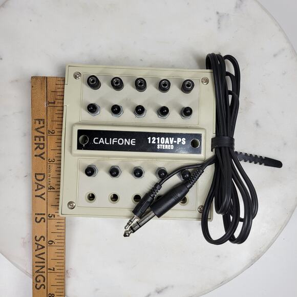Califone Position Stereo Junction Jackbox 1210AV-PS White Portable - Picture 3 of 16